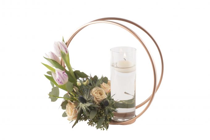 Double Circle Candle Holder
