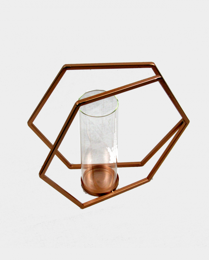 Double Hexagonal Candle Holder